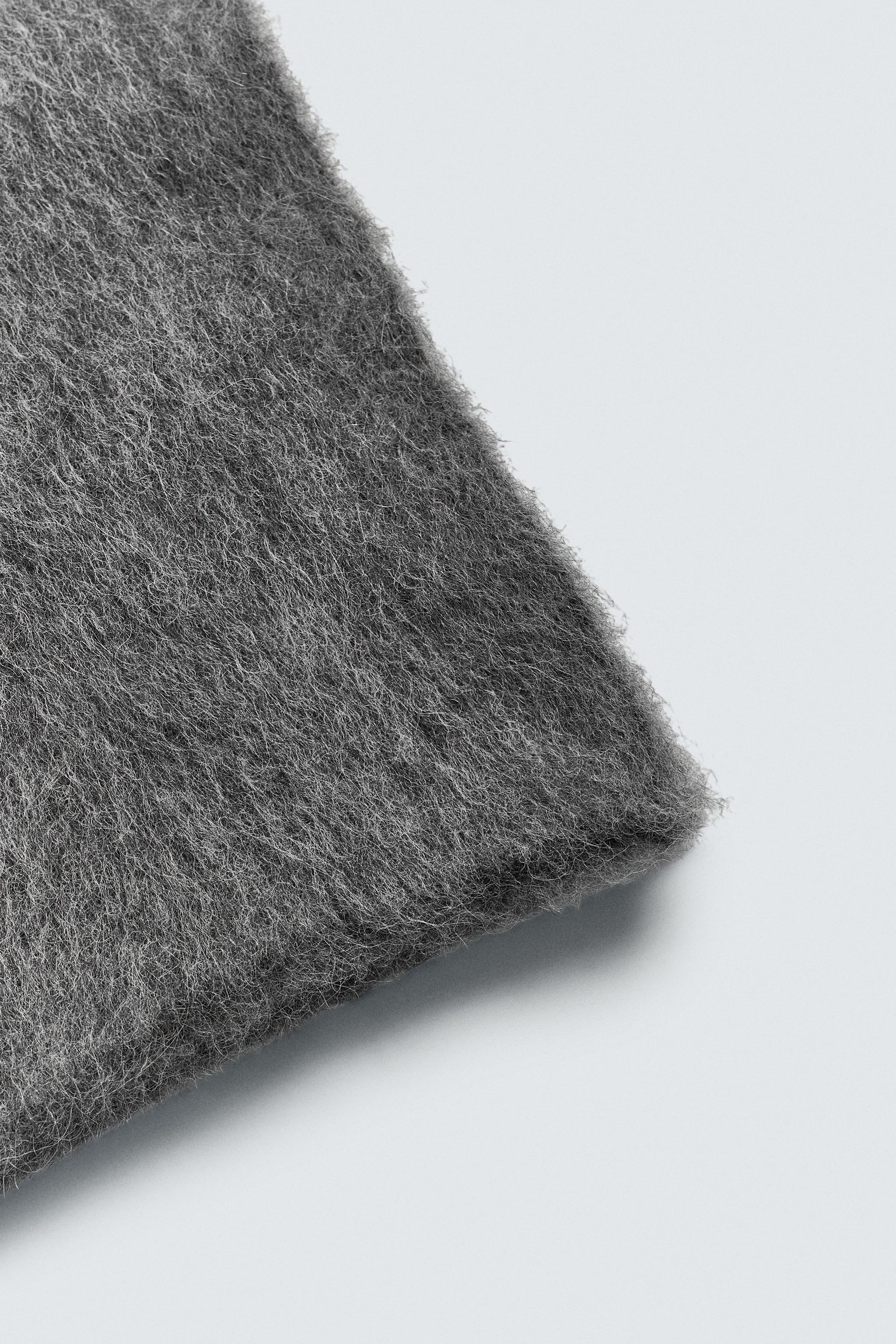 ALPACA BLEND KNIT SCARF